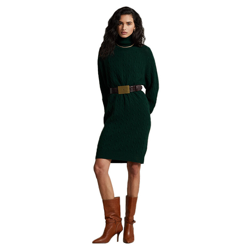 Polo Ralph Lauren - Wool-Cashmere Turtleneck Sweater Dress