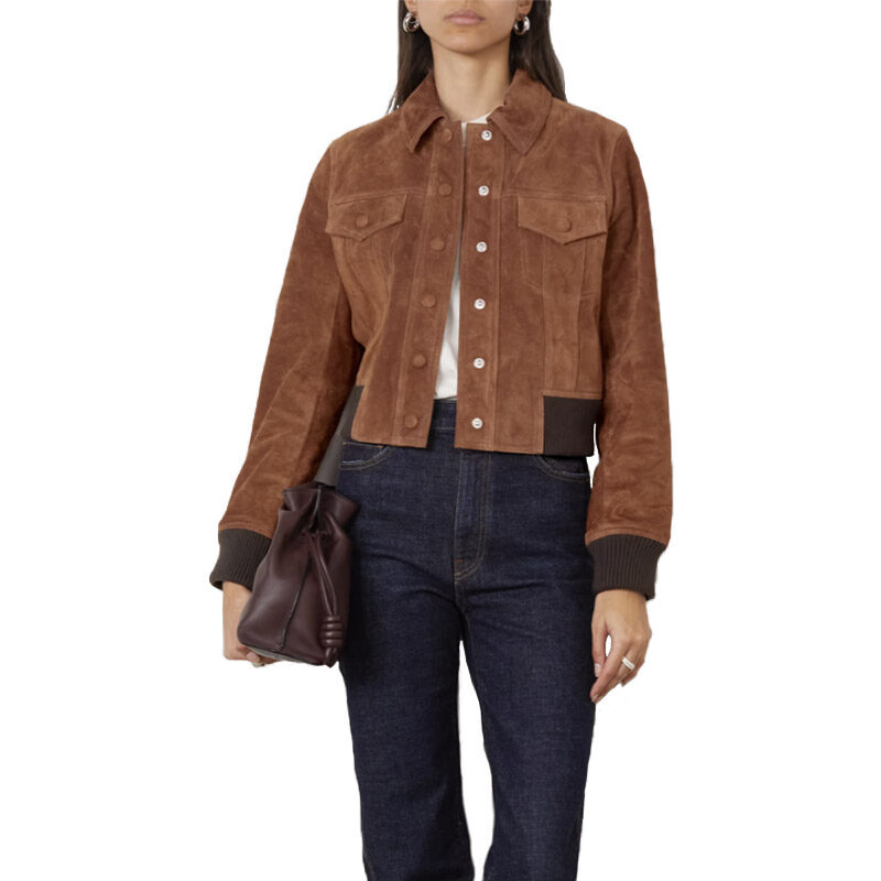 Rag & Bone - Cropped Suede Jacket