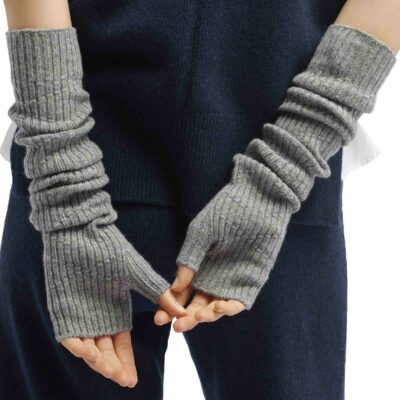 Barrie - Long Cashmere Fingerless Gloves