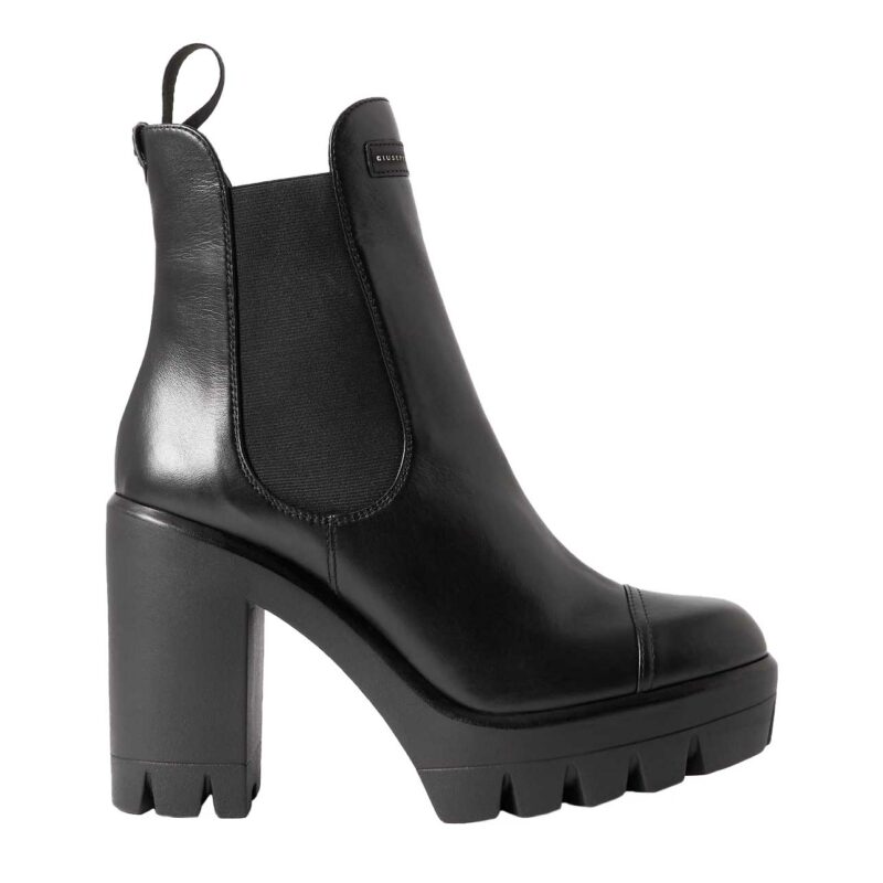 Giuseppe Zanotti - Leather Platform Chelsea Boots