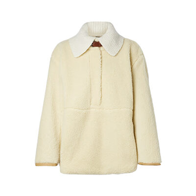 Isabel Marant - Brigitte Ribbed-Knit and Leather-Trimmed Fleece Jacket