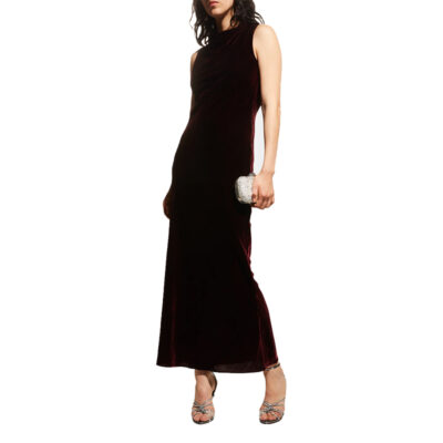 Veronica Beard - Kura High Cowl-Neck Maxi Dress