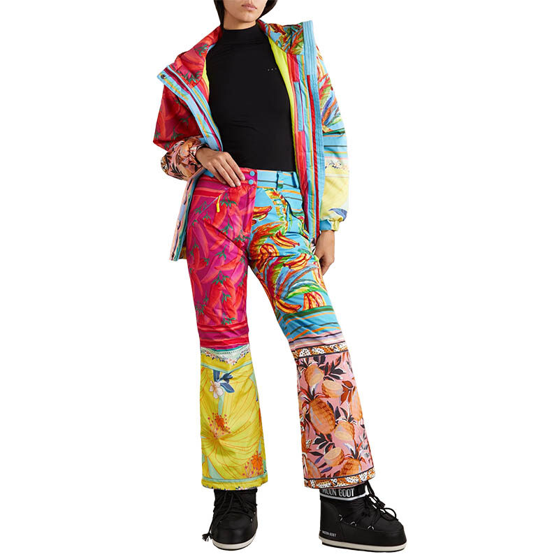 Farm Rio - Mixed Scarves Ski Pants