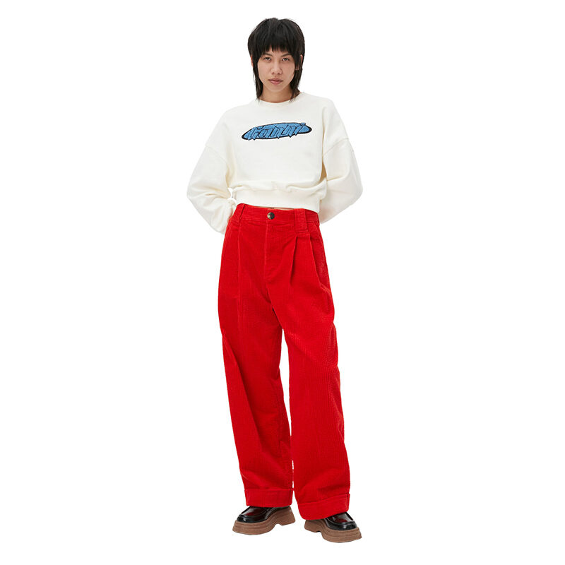 Ganni - Corduroy Pleat Pants