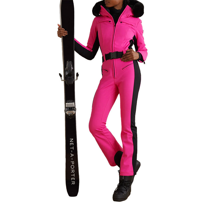 Goldbergh - Parry Belted Hooded Faux Fur-Trimmed Ski Suit