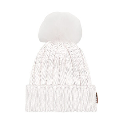 Woolrich - Wool Beanie with Cashmere Pom-Pom