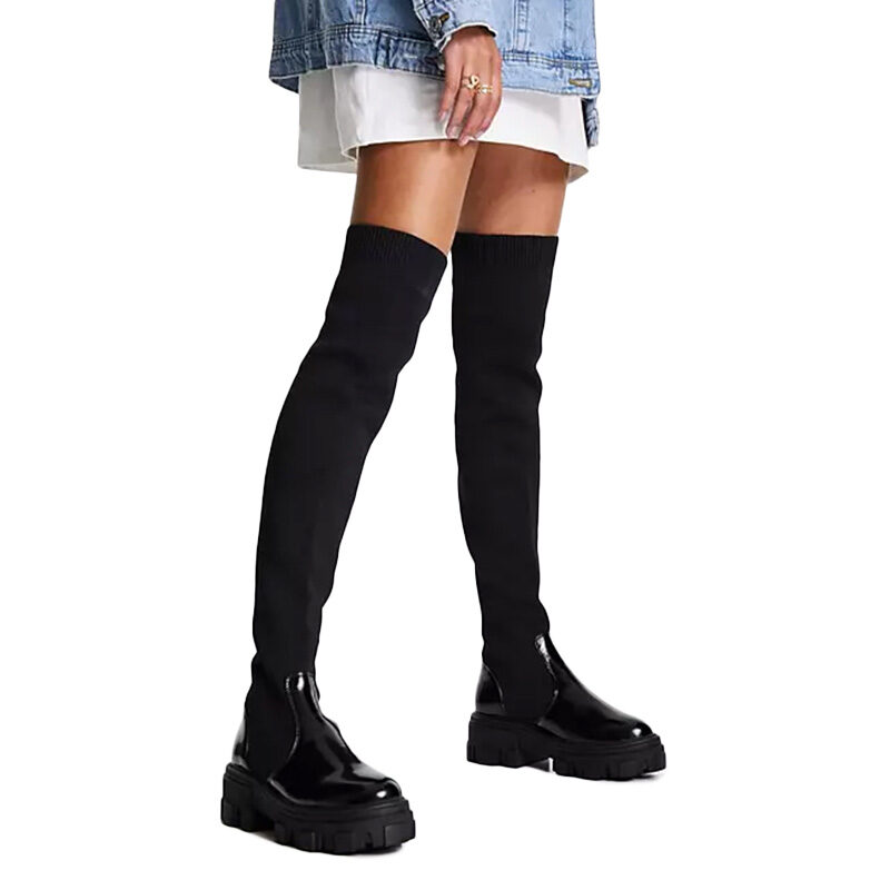 ASOS - Kimmy Flat Chunky Over the Knee Boots