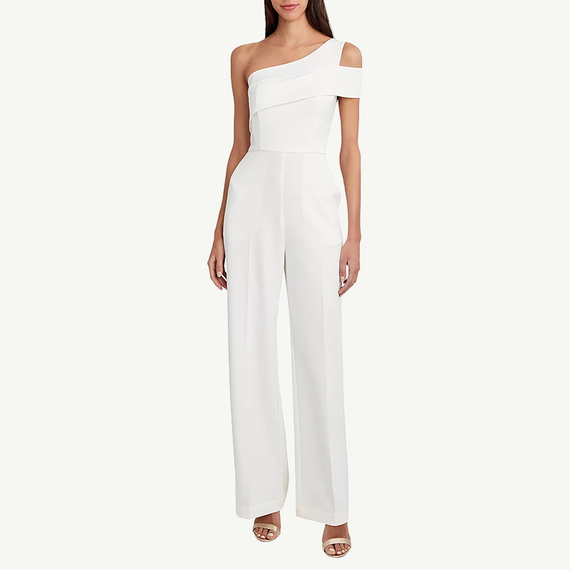 Gisele Shoulder Cutout Jumpsuit - Red