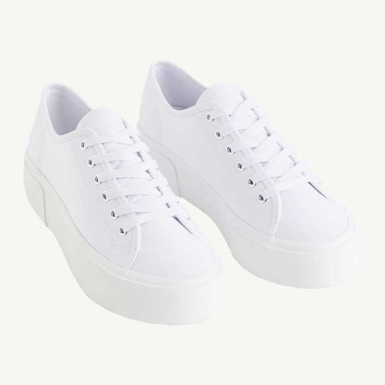 black and white platform sneakers