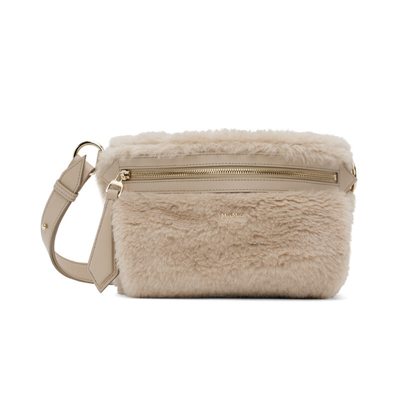 Patterned Faux Fur Sling Bag / Fanny Pack / Belt Bag