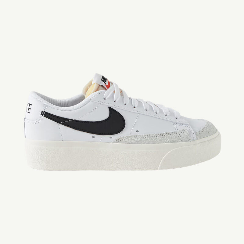 Nike - Blazer Suede-Trimmed Leather Platform Sneakers