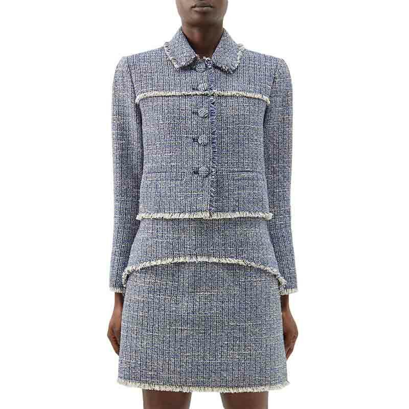 Proenza Schouler White Label - Cropped Tweed Jacket