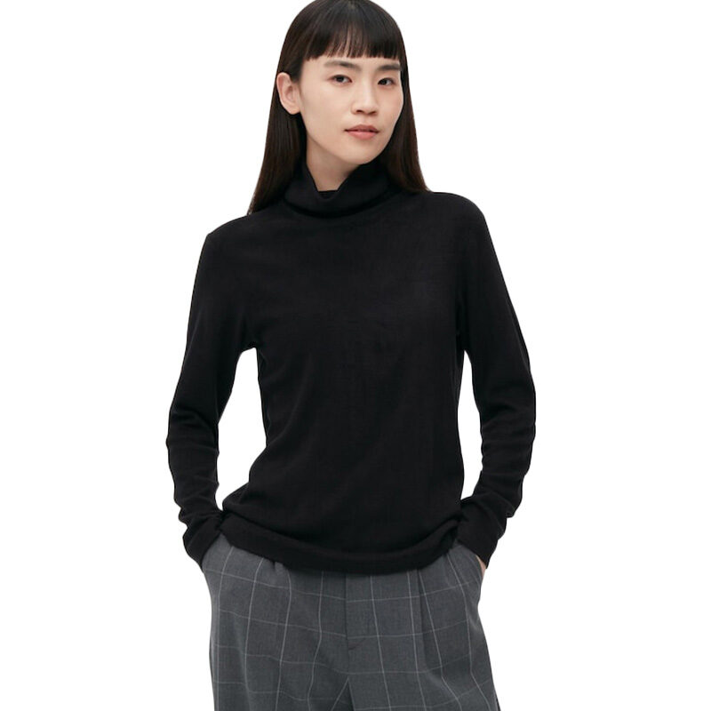 Black layering turtleneck sales