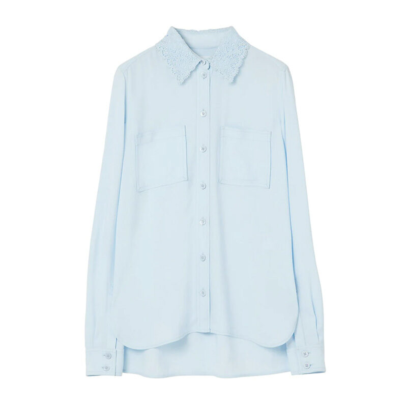 Burberry - Lace Collar Shirt