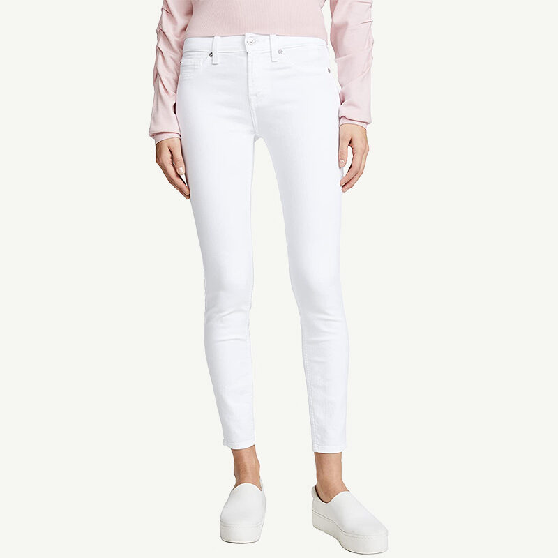 7 For All Mankind - Mid Rise Skinny Fit Ankle Jeans