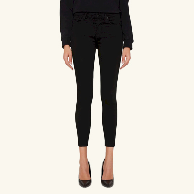 Seven for All Mankind - B(AIR) Ankle Skinny in Rinsed Black