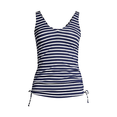 Lands’ End - Women’s Chlorine Resistant Adjustable V-neck Underwire Tankini Swimsuit Top