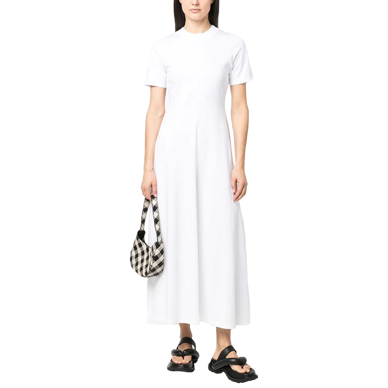 Loulou Studio - Short-Sleeve Midi T-Shirt Dress