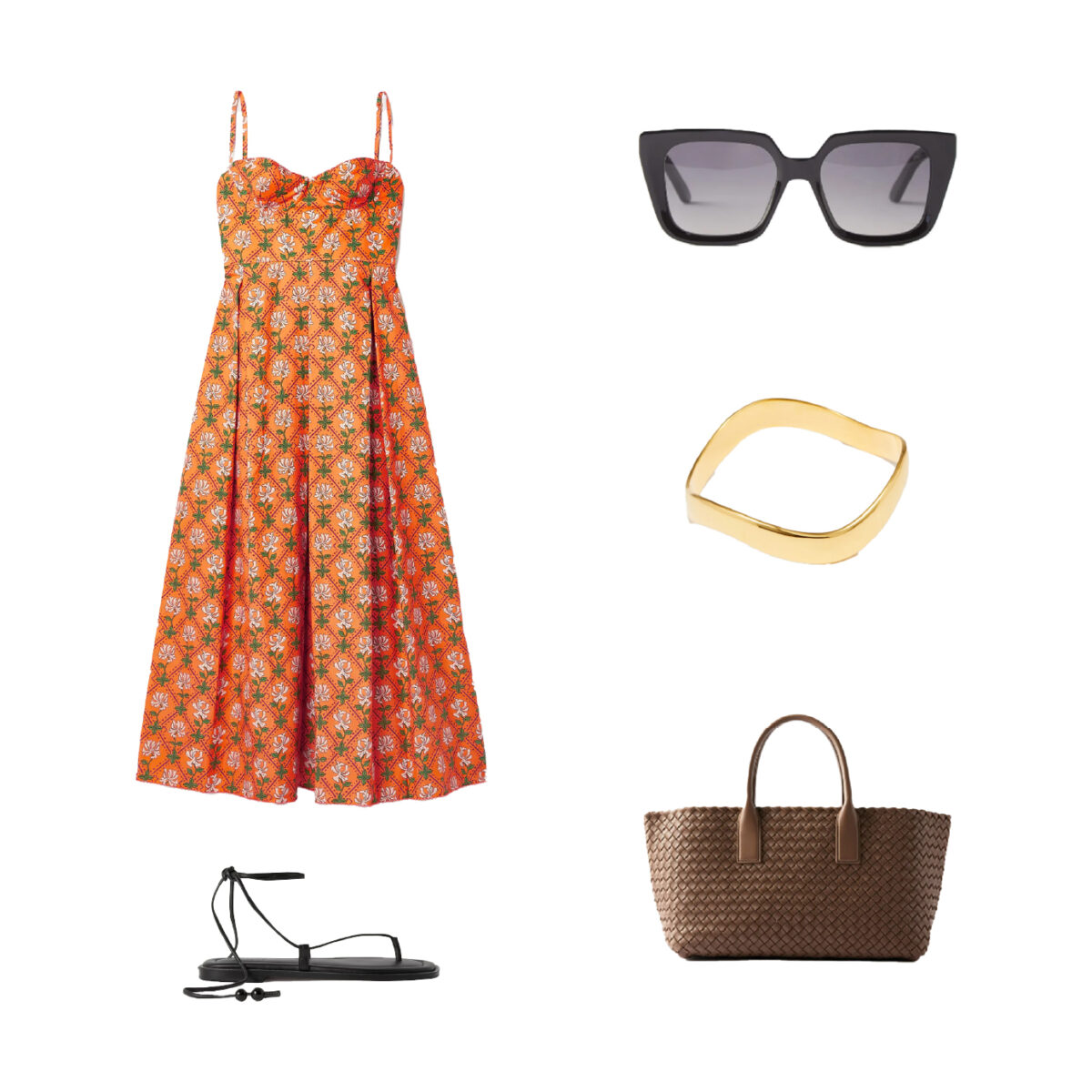 3. Midi Dress for Lakeside Soirées - Outfit Items